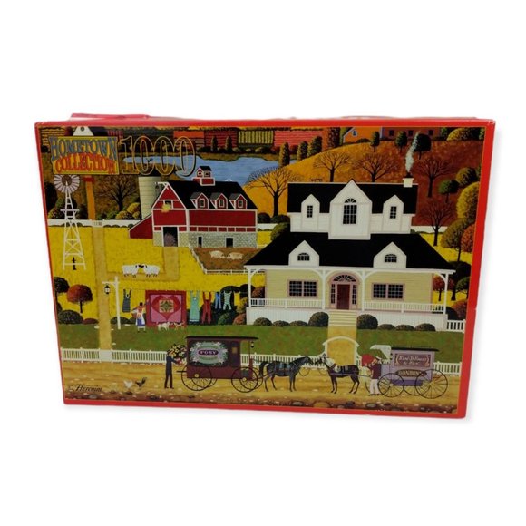 RoseArt Hometown Collection Valentine's Day 1000 Piece Jigsaw Puzzle Complete - Picture 1 of 8